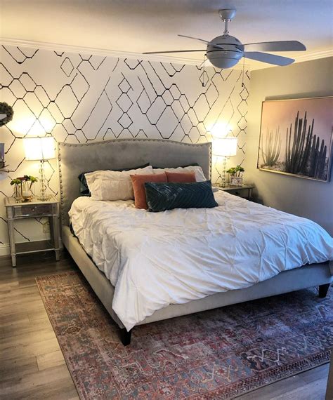 Bedroom Wallpaper Ideas Accent Wall at Alex Mckean blog