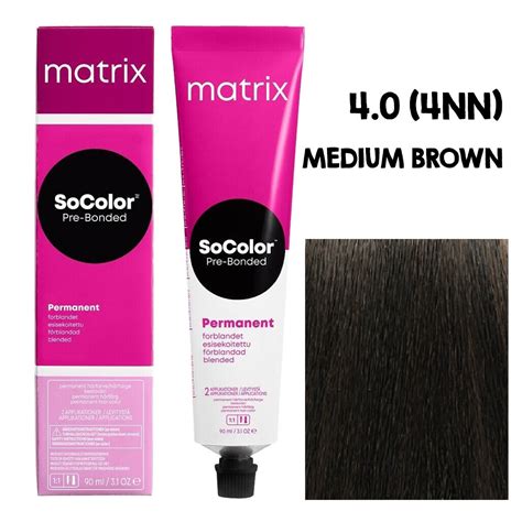 Buy Matrix SOCOLOR 4.0 4NN (Medium Brown) Online in India – Pixies.in