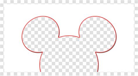 Mickey Ears Clipart White, Stencil, Silhouette Transparent Png - Pngset.com