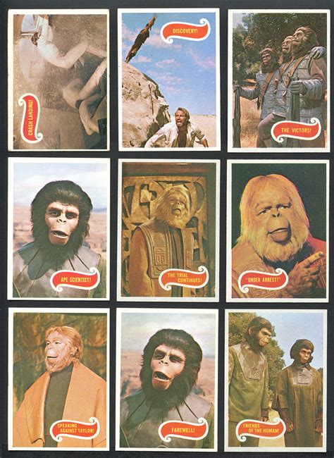 Lot Detail - 1969 Topps Planet of the Apes Complete Set