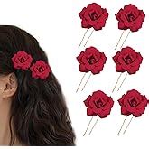 Temperia Hair Accessories For Women's & Girls -Stylish Red Rose ...