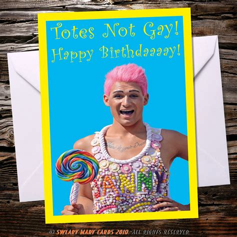 Gay Happy Birthday Text Message Happy Gay Birthday B*tch" Greeting
