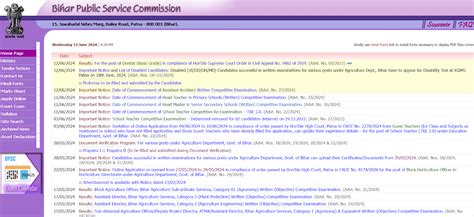 BPSC TRE-3.0 New Time Table 2024 Out; Download Schedule PDF