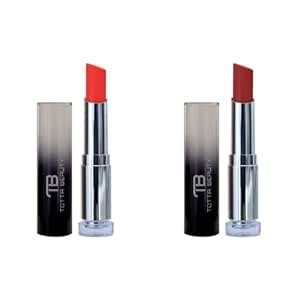 Buy (2 Lipsticks Combo pack) Totta Beauty Creamy Matte Long Lasting ...