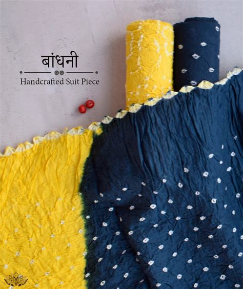 BANDHANI COTTON SUIT PIECE – AMOUNEE - Handloom & Handicraft