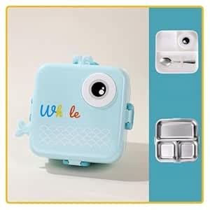 Buy YELONA 2-Layer Cartoon Shape Kids Lunch Box | Stainless Steel Inner ...