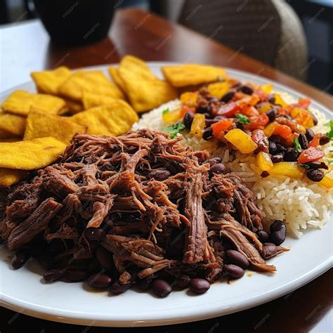 Premium AI Image | Pabelln Criollo Venezuelan National Dish with ...