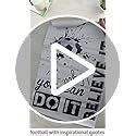 Wallstick Football with Inspirational Quotes wallstickers (Vinyl 80 cm ...