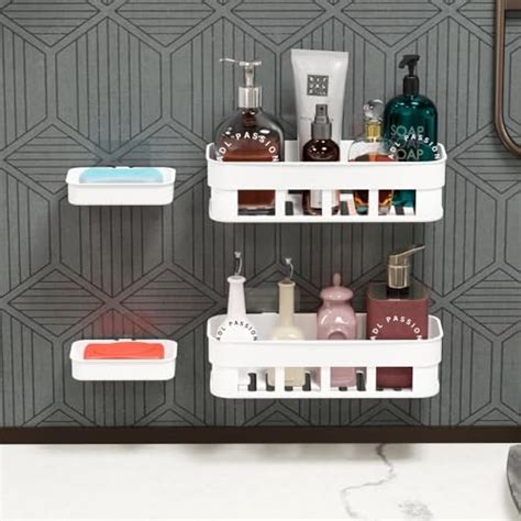 HOME CUBE Multipurpose Strong Magic Sticker Matte Plastic Wall Holder ...