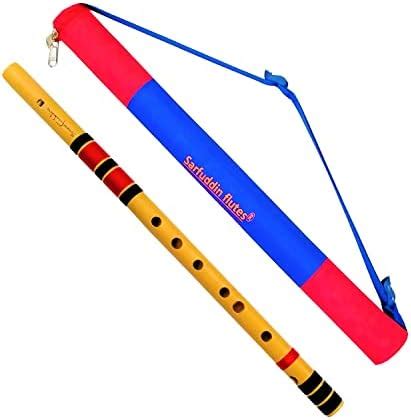 Sarfuddin Flutes C Medium Straight Blow Bamboo Flute Fipple Bansuri ...