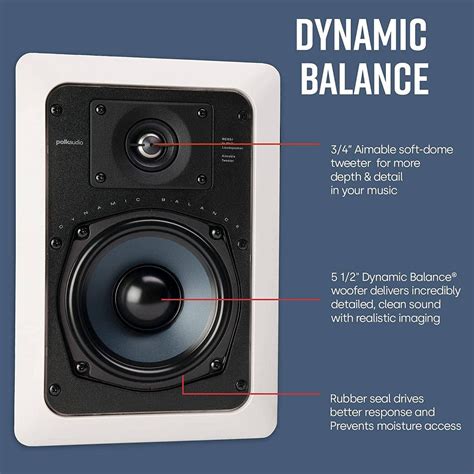 Polk-audio Rc55i 2-way Rci Series In-wall Speaker(each) – Plush ...