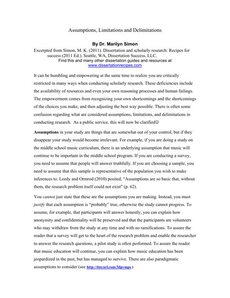 Image result for Assumptions of the Study Example