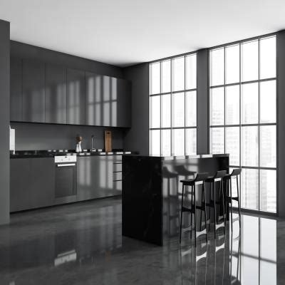 67 Grey Kitchen Interior Design Ideas & Images 2024