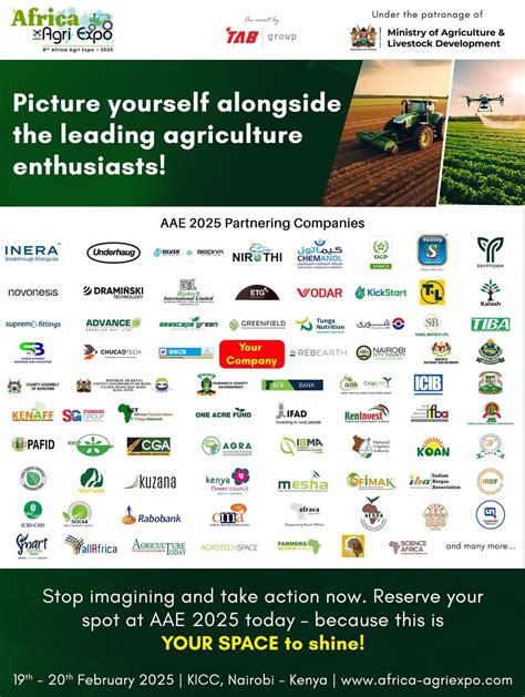 Join the 8th Africa Agri Expo 2025! Venue: KICC, Nairobi, Kenya Date ...
