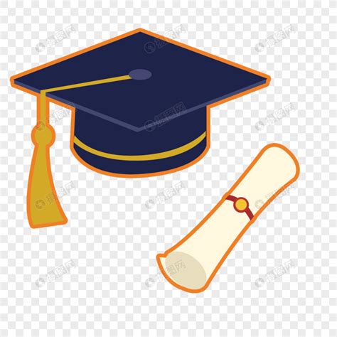 博士帽和毕业证书元素素材下载-正版素材401176543-摄图网