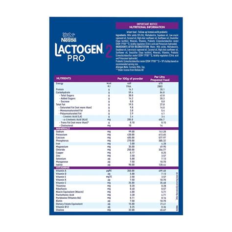 Nestlé LACTOGEN Pro 2, For 7 to 12 months baby, 1.2Kg | FamilyNes