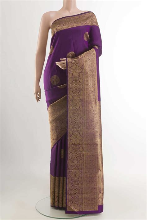 Purple Kanchipuram Silk Saree – Nalli Silk Sarees Pvt Ltd