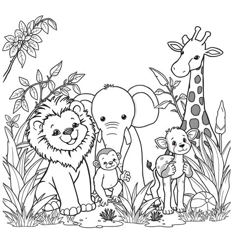 Zoo Animal Coloring Pages For Kids Printable [2025]
