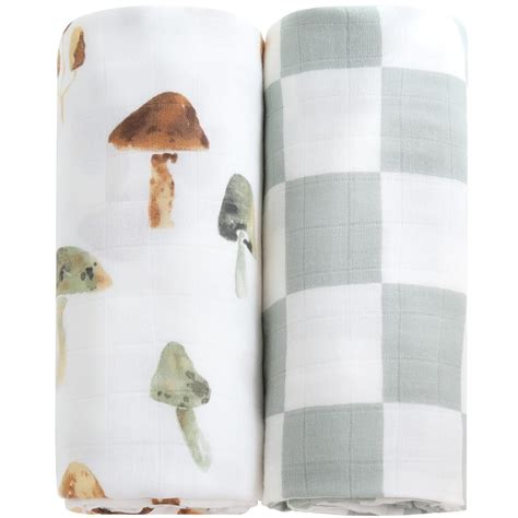 Amazon.com: LifeTree Muslin Swaddle Blankets, Baby Swaddling Blanket ...