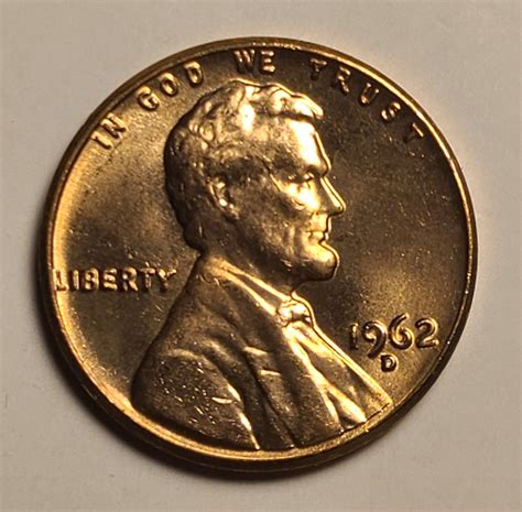 1962-D Lincoln Cent MS-64 (Near Gem) RED - For Sale, Buy Now Online ...