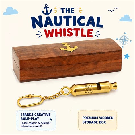 Wooden Dice Pen Holder & Nautical Whistle Gift Set | Unique Desk Organ ...