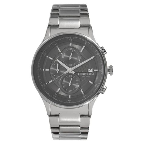 Kenneth Cole Quartz Chronograph Grey Dial Metal Strap Watch for Men-NC ...