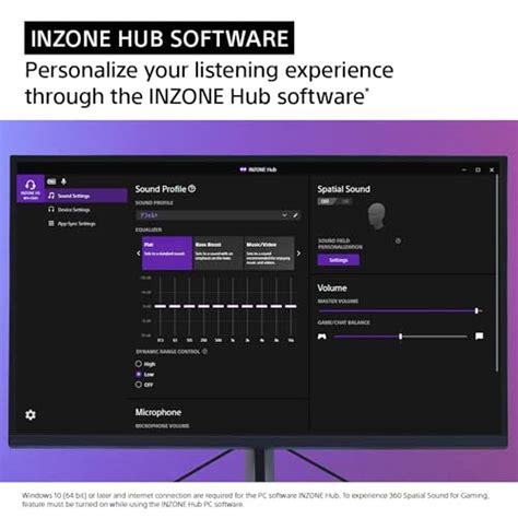 Sony INZONE H5 Wireless Gaming Headset, 360 Spatial Sound, Works with ...