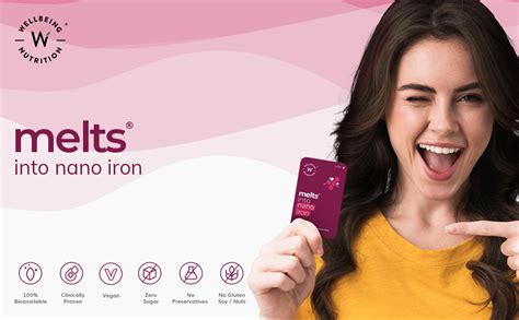 Wellbeing Nutrition Melts Nano Iron | Plant Based Iron, Beetroot, Swiss ...
