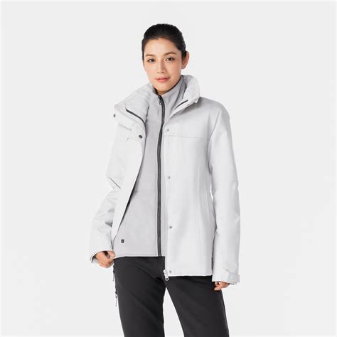 Women's 3in1 waterproof winter hiking jacket - SH100 0°C FORCLAZ ...