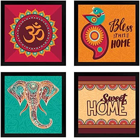 Chaka Chaundh Composite Wood Material Motivational Quotes Wall Frames ...