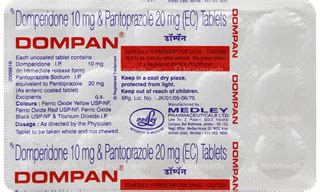 Dompan Tablet 15 - Uses, Side Effects, Dosage, Price | Truemeds