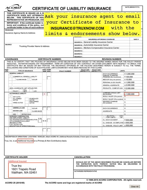 COI Sample Template | Template Samples