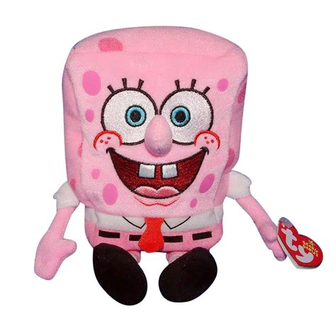 Ty Beanie Baby: Spongebob Pinkpants | Stuffed Animal | MWMT's - Walmart.com