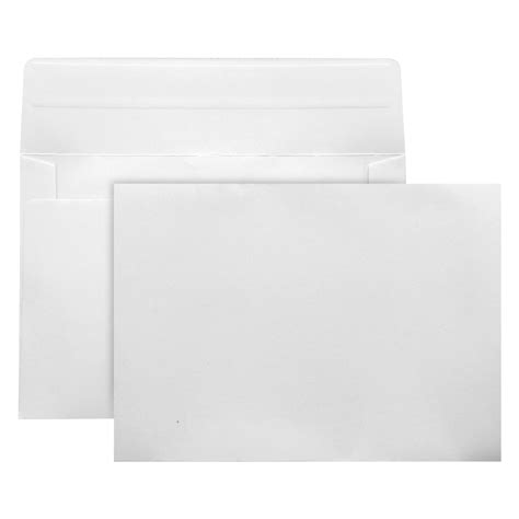 Snapklik.com : 100 Pack White A7 & 5x7 Envelopes - Self-Sealing