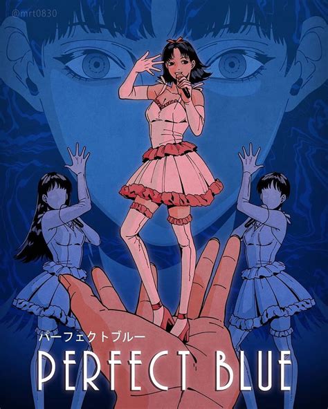 Perfect Blue (1997) [1080 1349] by Mirot | Blue poster, Retro poster ...