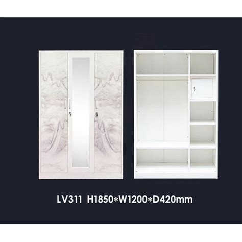 Jual lemari pakaian plat besi 3 pintu - LV311 - Kota Medan - VW Shop ...