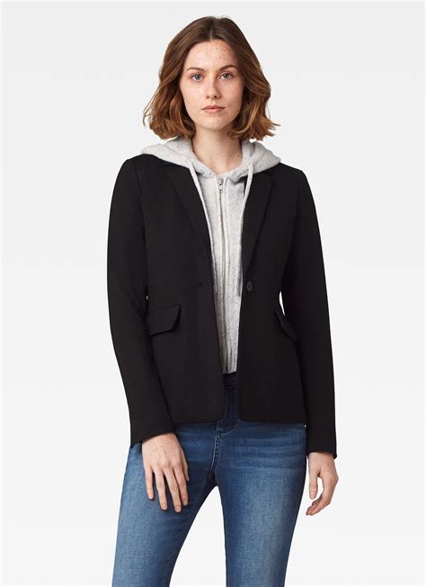 Women's Blazer With Hoodie Attached at Wilda Talley blog