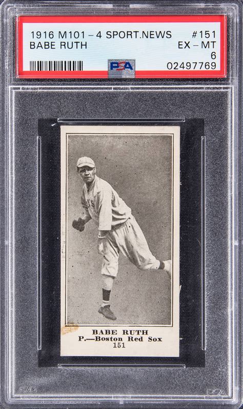 Rare Babe Ruth rookie card on the rise at Goldin Co. - Sports ...