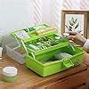 Keshal Mart Multi-Purpose 3-Layer Toolbox with Tray, 13.2 Inch Plastic ...