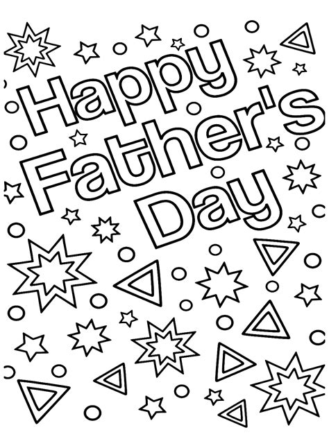 Printable Father's Day Coloring Pages