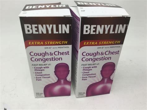 Lot of Benylin Extra Strength Cough & Chest Congestion Syrup