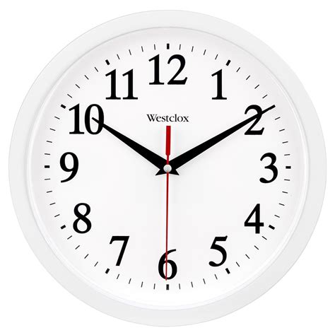 Westclox Basic White Analog Wall Clock - 9.75 inch India | Ubuy