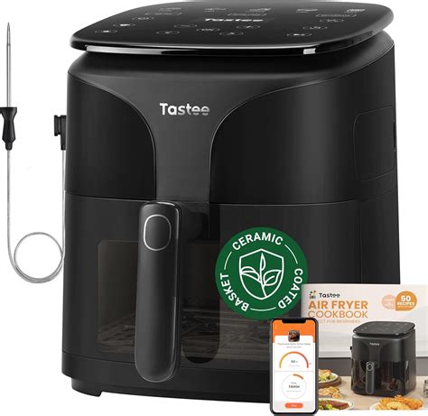 Amazon.com: Tastee Ceramic Air Fryer, 8-in-1 Compact 5.5QT AirFryers ...