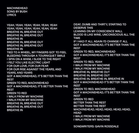 Bush Machinehead Cover 的图像结果