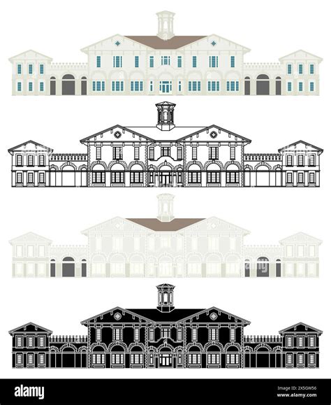 Historic facade in city Cut Out Stock Images & Pictures - Alamy