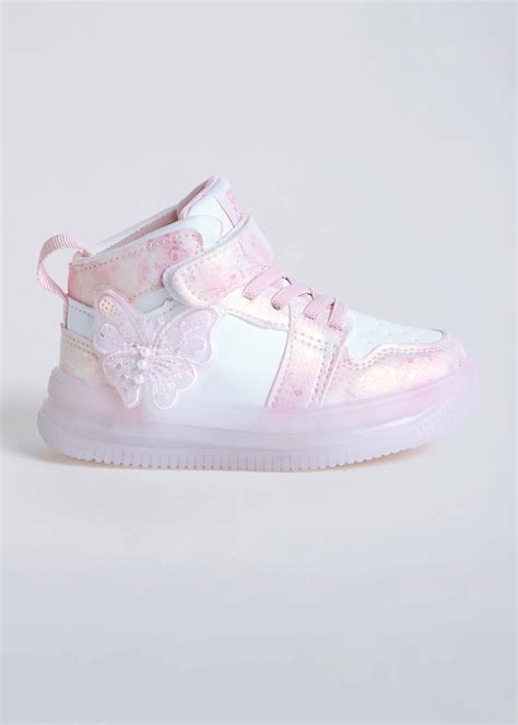 Shop Online Butterfly Applique Ankle Length LED Shoes at ₹933