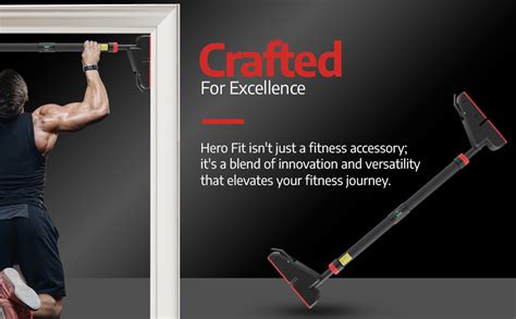 HERO FIT Pull Up Bar at Home Gym for Door & Wall without Screw, 300 Kg ...