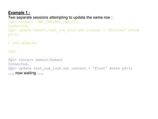 Image result for How to Detect Locks in Oracle Database