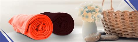 Buy Goyal's Plain Fleece Single Bed Blanket, 250 TC - Vibrant Colors ...