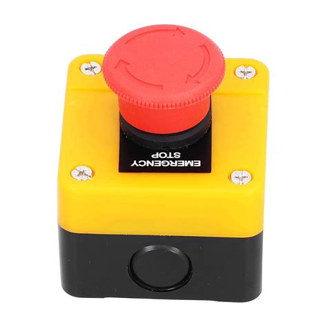 Emergency Switch, 10A Explosion-Proof Waterproof Emergency Stop Push ...